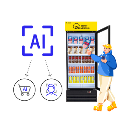 Step 2: AI recognizes items as you grab them