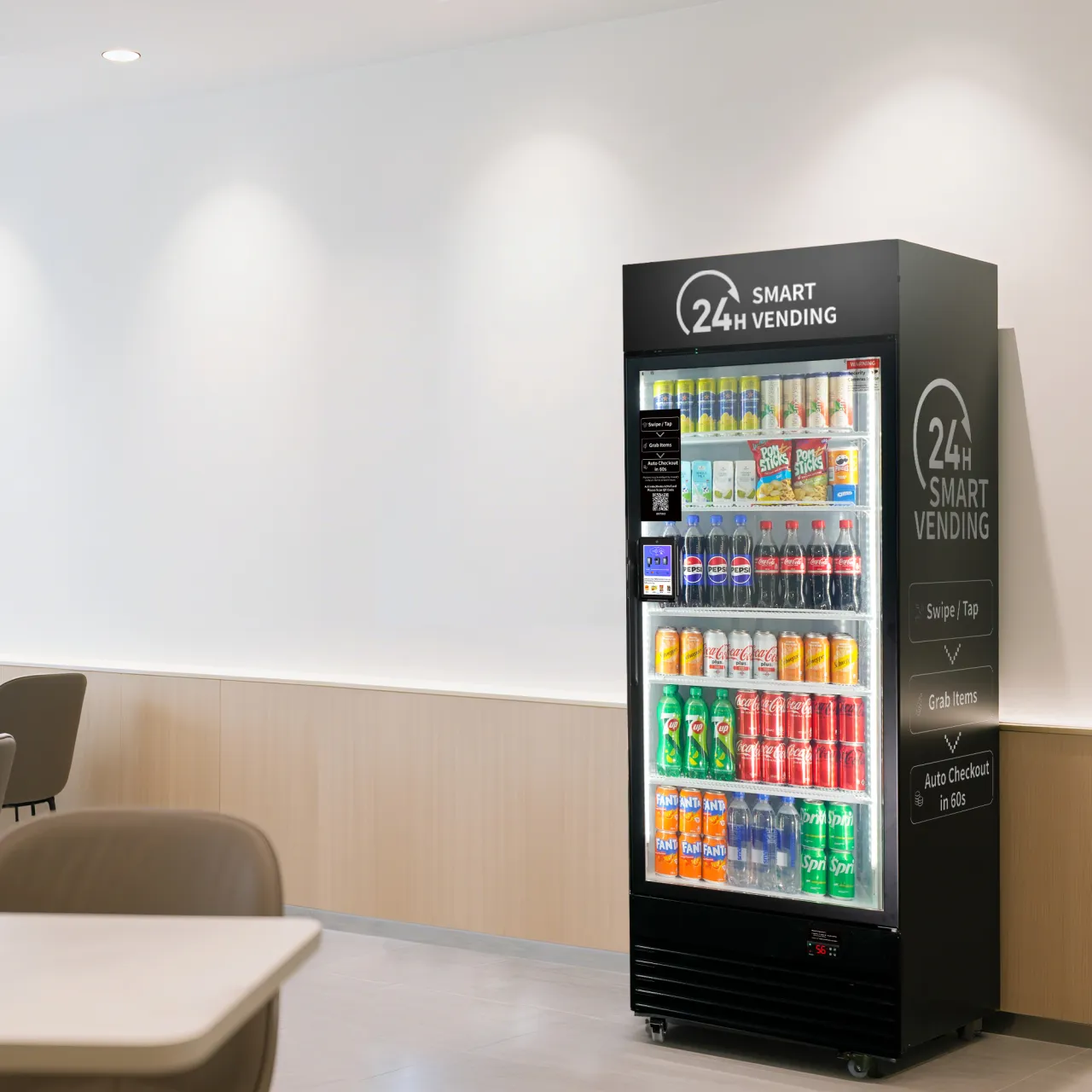AI Vending Plus in a breakroom lounge