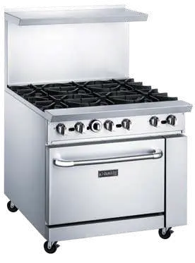 36" Gas Range - 6 Burner