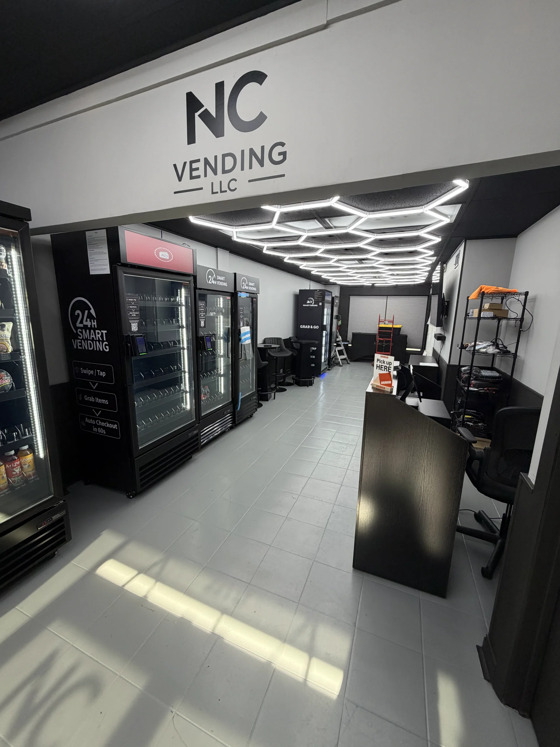 NC Vending LLC showroom interior
